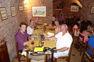 Dinner near the Piazza del Campo