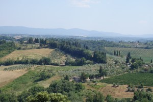 Panorama of the Tuscan countryside 